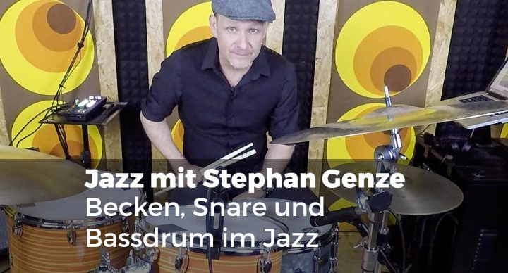 Jazz mit Stephan Genze - Becken, Snare und Bassdrum im Jazz